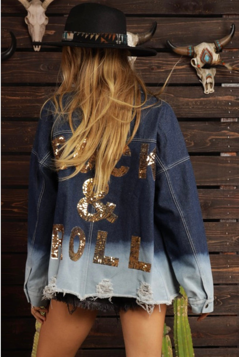 Rock & Roll Forever Luxe Embellished Denim Jacket *RESTOCKED