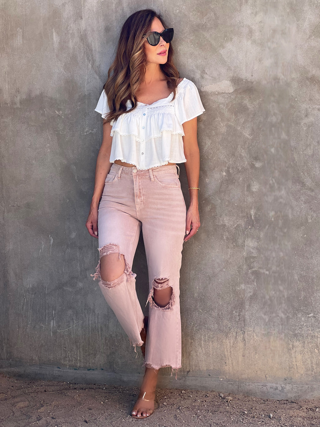 90’s Vintage Crop Flare Jeans