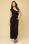 Black One Shoulder Jumpsuit