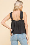 Washed Satin Halter Tank