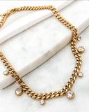 Chloe Crystal Cuban Chain Necklace