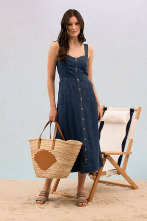 Chambray Maxi Dress