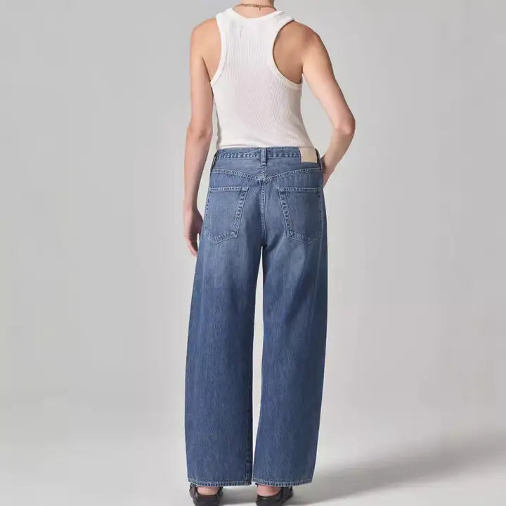 Cozy Denim Drawstring Jeans