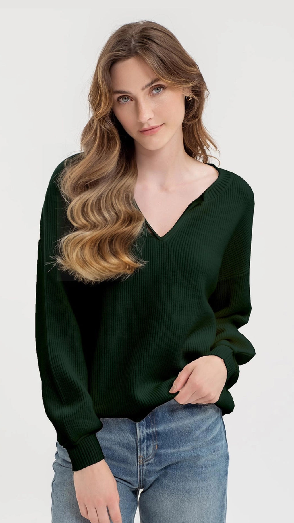 Hunter Green Pullover Sweater