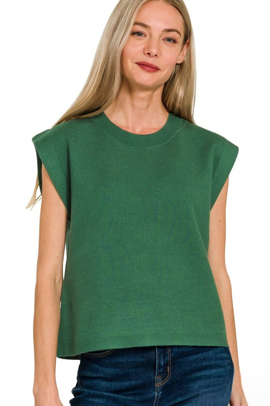 Green Fall Short Sleeve Knit