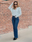 Striped Everyday Long Sleeve - White