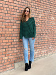 Striped Everyday Long Sleeve - Hunter Green