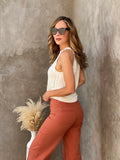 Cream Cable Knit Tank