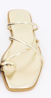 Soleil Gold Toe Sandals