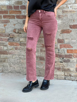 Skylar High Rise Boot Cut Jeans