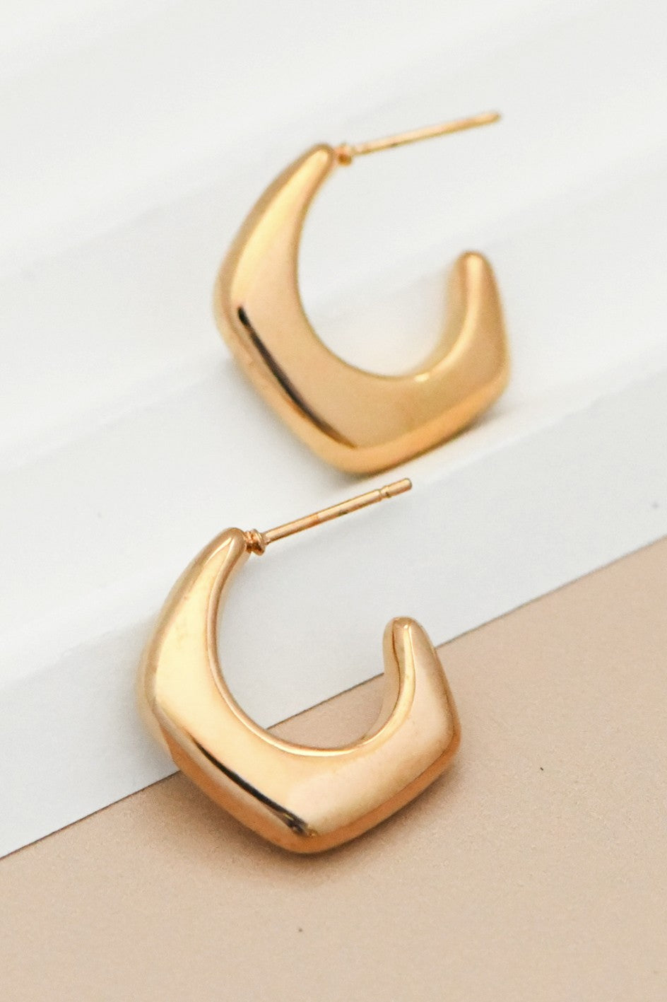 Gold Minimalist Hoops