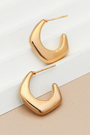 Gold Minimalist Hoops