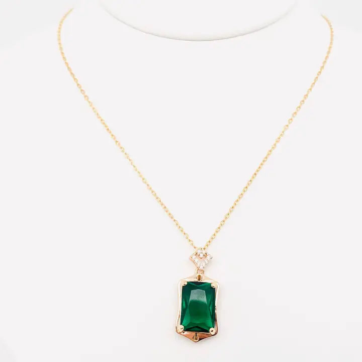 Green Pendant Necklace