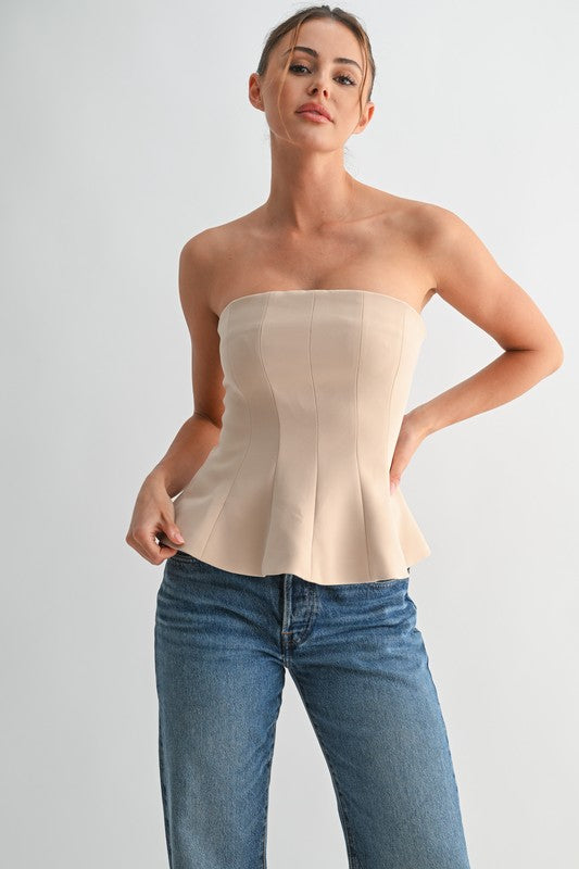 Cafe Creme Peplum