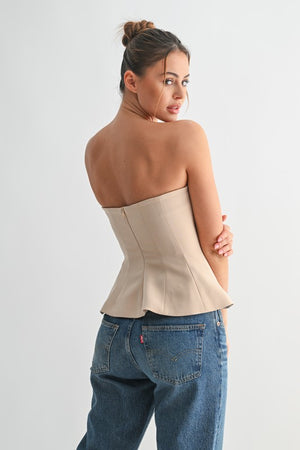 Cafe Creme Peplum