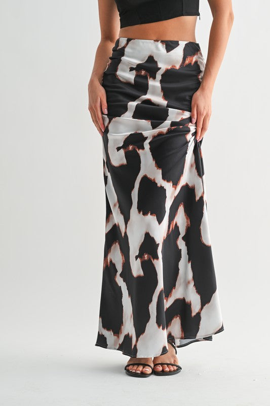 Brushstroke Beauty Maxi  Skirt