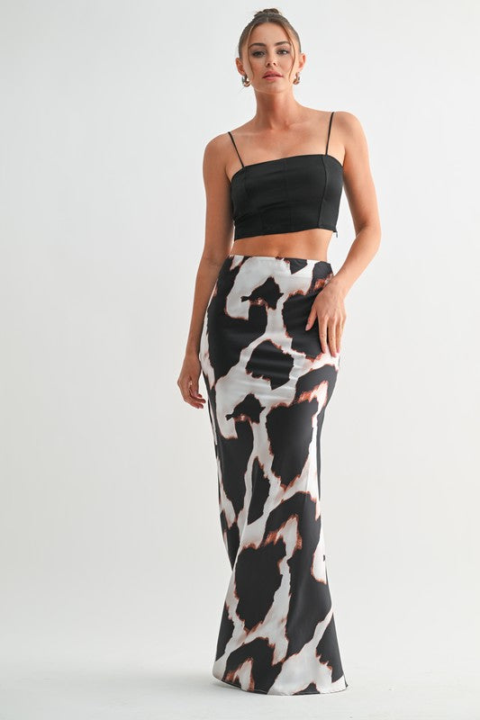 Brushstroke Beauty Maxi  Skirt