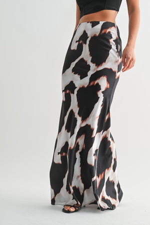 Brushstroke Beauty Maxi  Skirt