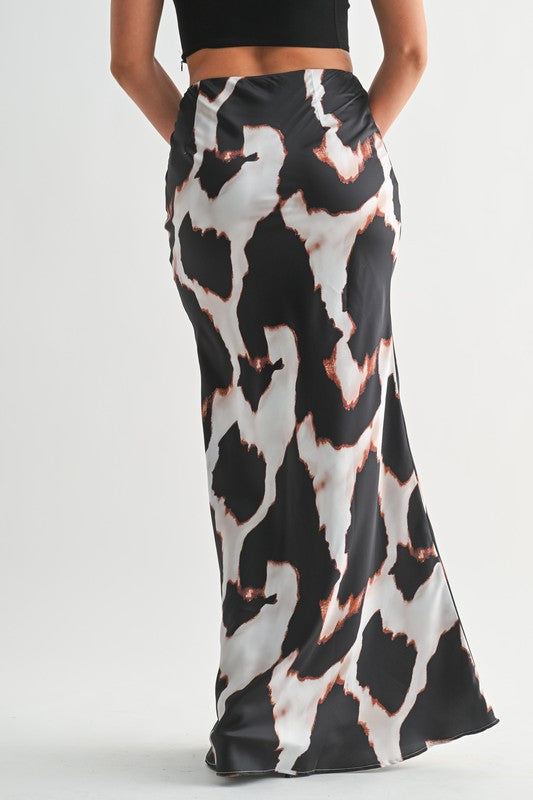 Brushstroke Beauty Maxi  Skirt