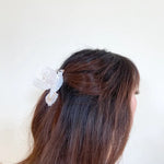 Hand Painted Peace Dove Claw Hair Clip