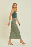 Leaf High Neck Cropped Tank