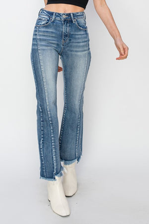 High Rise Ankle Flare Jeans