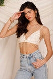 Pearls & Rhinestones Mesh Top