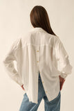 White Front Pocketed Top