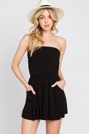 Black Sleeveless Romper