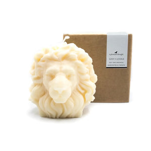 Lion Pillar Candle | Black