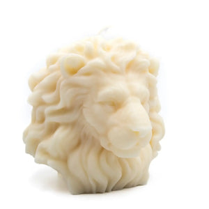 Lion Pillar Candle | Black