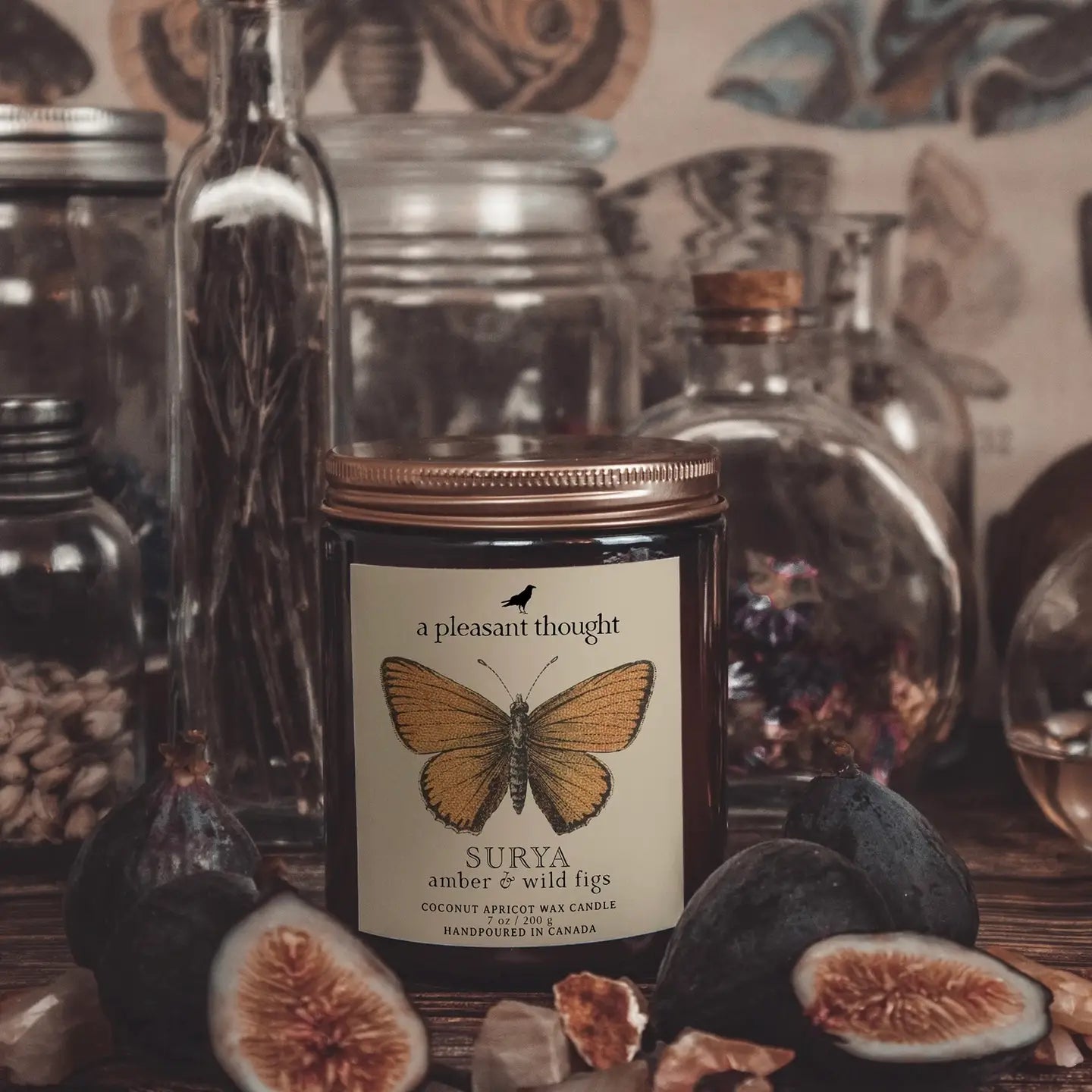 Surya Amber Wild Figs Jar Candle