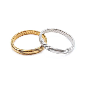 Baia Thin Coil Bangle Set