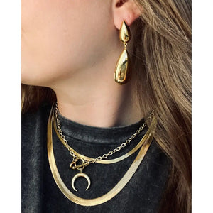 Eros Teardrop Earrings - Gold