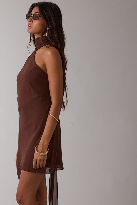 Fall Scarf Mini Dress