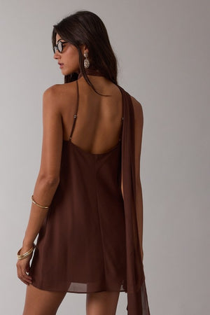Fall Scarf Mini Dress