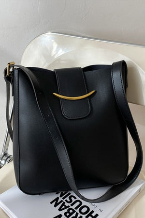 Black Messenger Crossbody Bag
