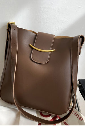 Brown Messenger Crossbody Bag
