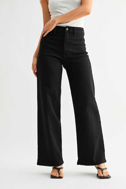 Black Hidden Pocket Pocket Trouser
