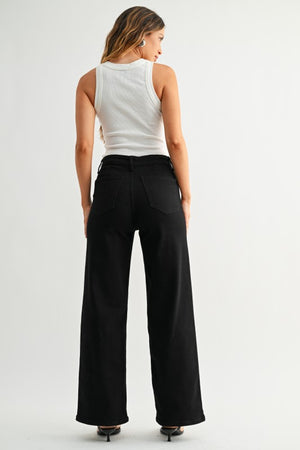 Black Hidden Pocket Pocket Trouser