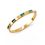 Belinda Gold Green Gem Bracelet