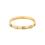 Belinda Gold Clear Gem Bracelet