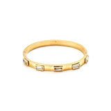 Belinda Gold Clear Gem Bracelet