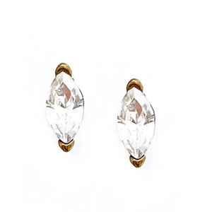 Elara Marquise Crystal Studs