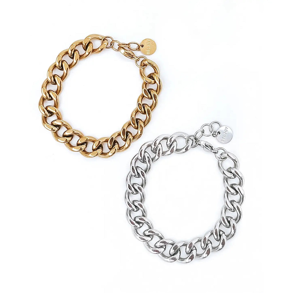 Heath Cuban Chain Bracelet Silver/Gold