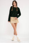 Hunter Green Cable Sweater