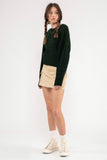 Hunter Green Cable Sweater