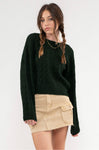 Hunter Green Cable Sweater