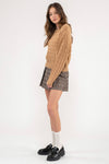 Khaki Cable Sweater