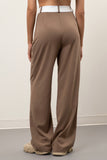 Olive High Waisted Trouser